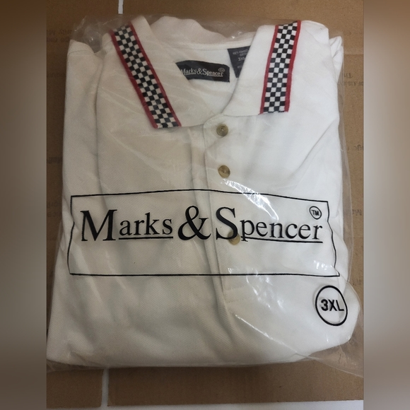 Marks & Spencer White Shirt Collar Men Size 3XL - Picture 2 of 6